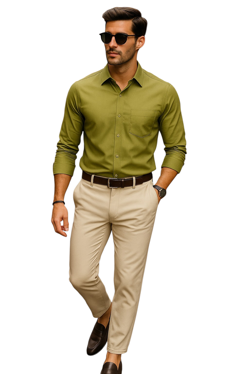 Crocodile Green: Bold and unique, for the man who stands out.