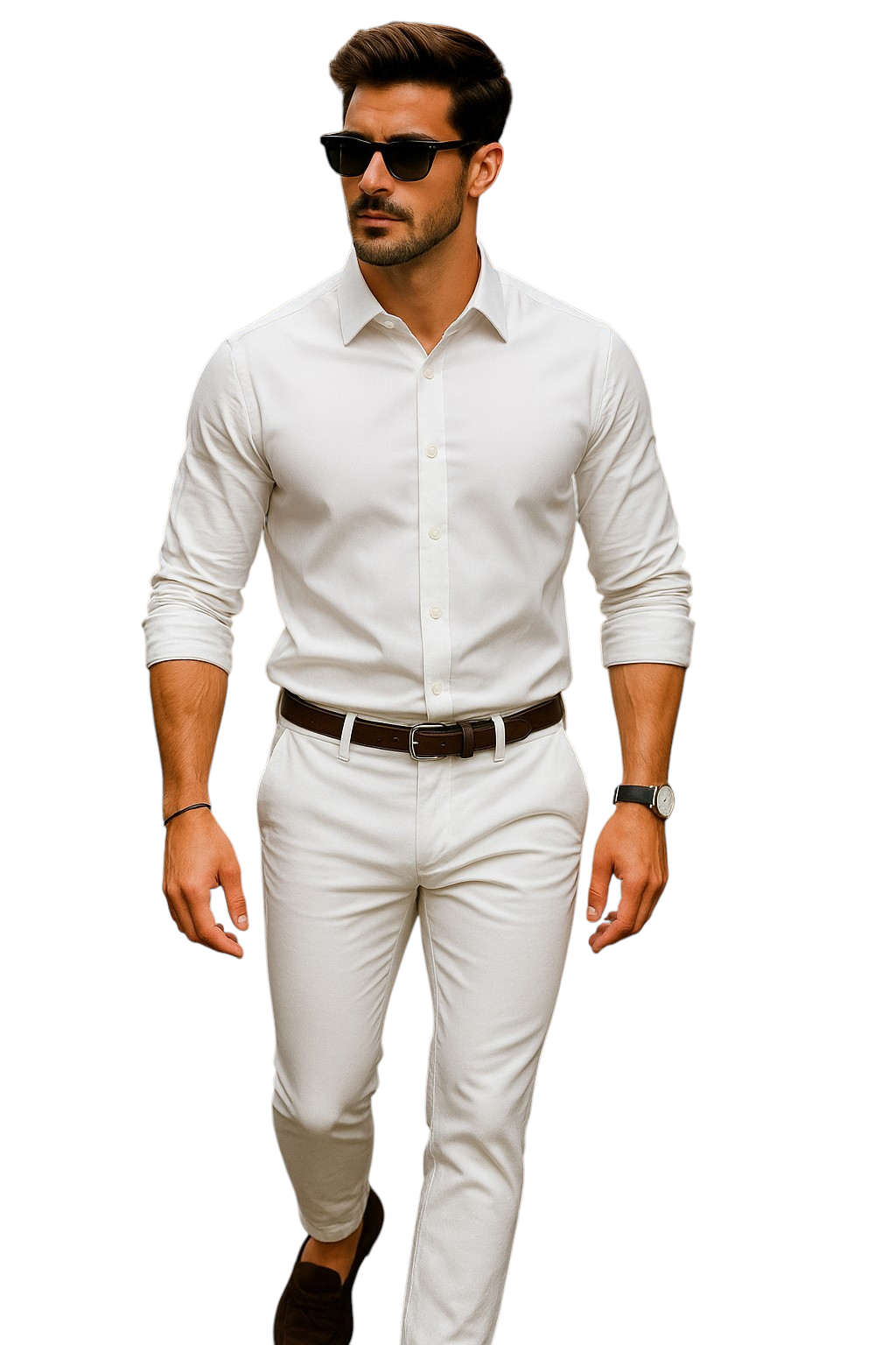 Off White: Bajson Giza Elegant Off-White Classic Shirt for Men