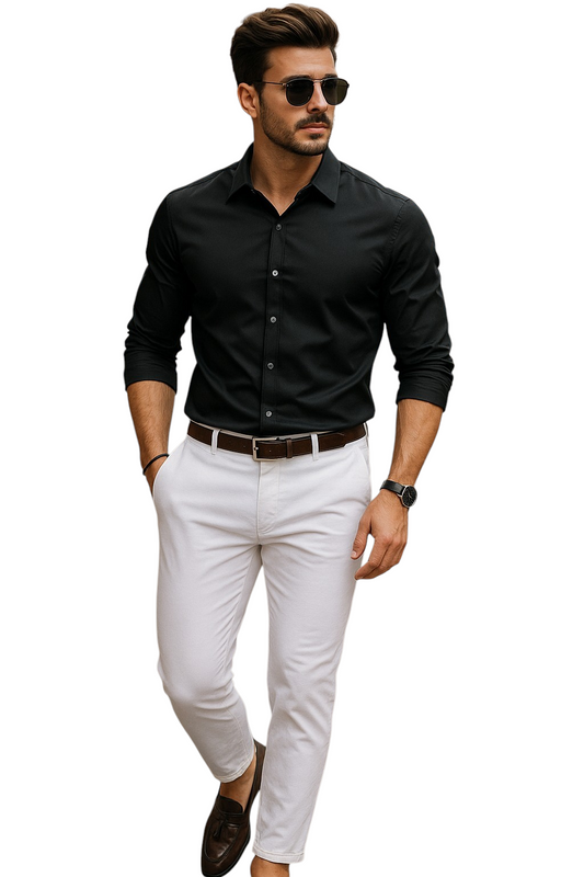 Classic Black: The ultimate wardrobe staple for an effortlessly sharp look