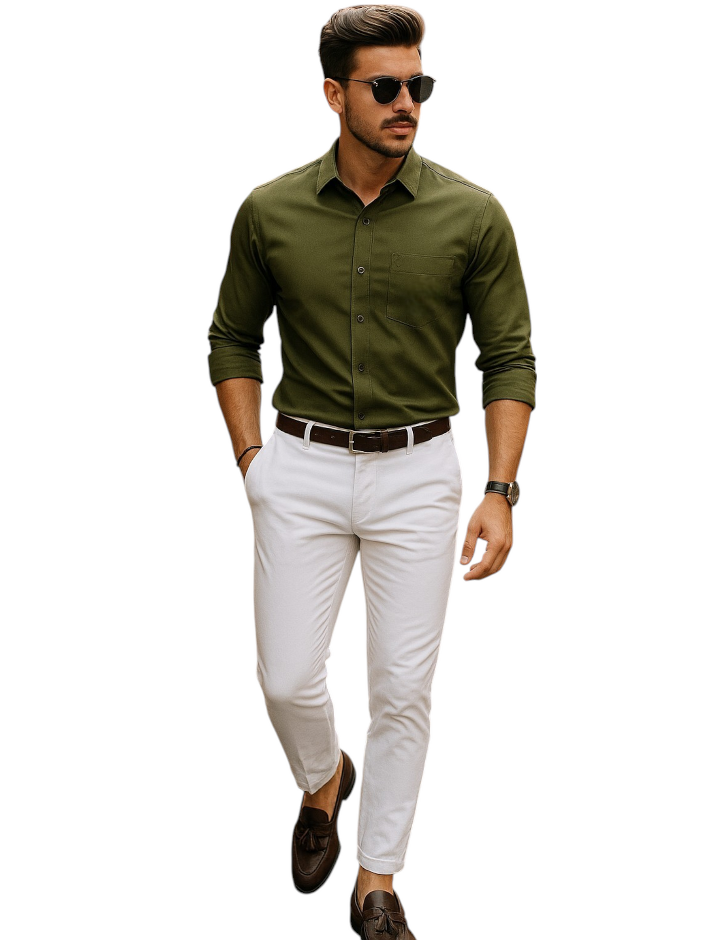 Seawood Green: A calming, muted green for subtle style