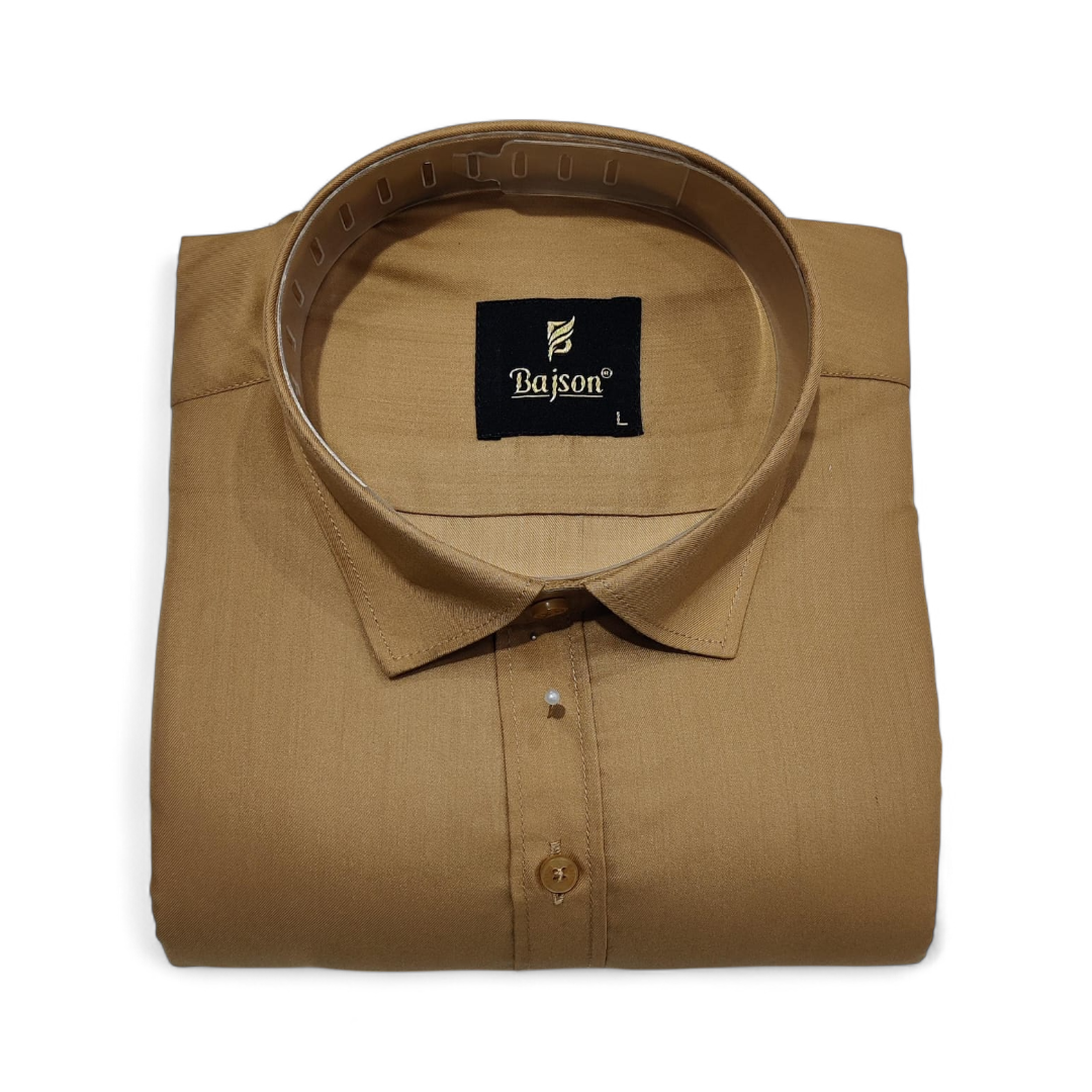 Mouse Brown: Bajson Giza Soft Walnut Double-Shaded Shirt