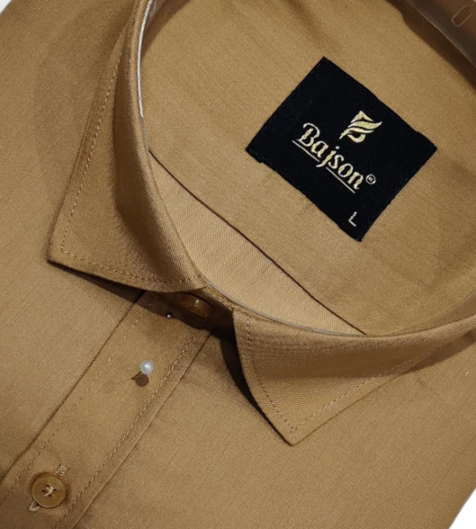 Mouse Brown: Bajson Giza Soft Walnut Double-Shaded Shirt