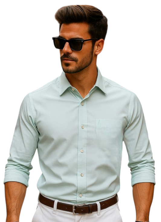 Glacier Mint : A Perfect Blend of Sophistication and Freshness of Formal Shirt